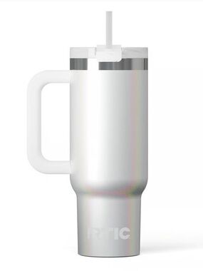 RTIC 30 oz White Insulated Travel Mug with Handle